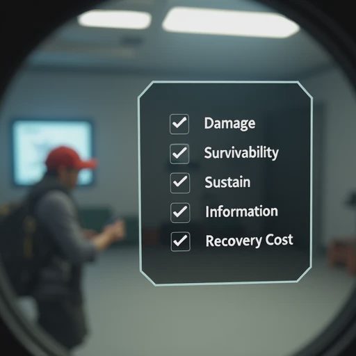 Close-up of a survival game UI showing a clean five-part checklist for boss readiness, prioritizing clear metrics over endless farming.