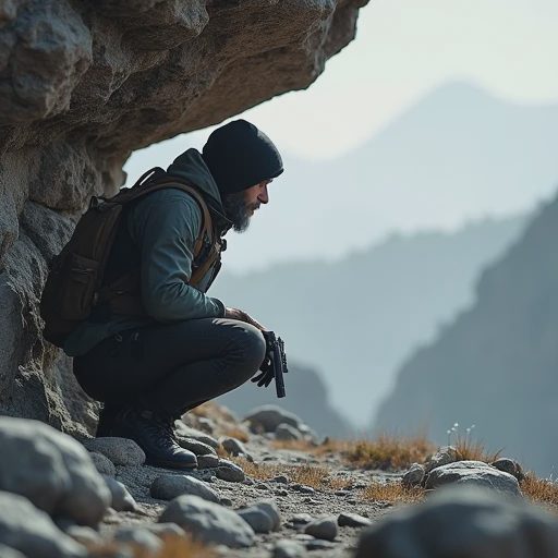 A survival player pausing behind cover to run a quick ten-second practical decision checklist before deciding to push or retreat.